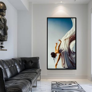 Anmutige Balletttänzer-Leinwand, elegante Tanzkunst, Ballett-Wanddruck, künstlerisches Leinwand-Design, fertig zum Aufhängen als Wohnkultur