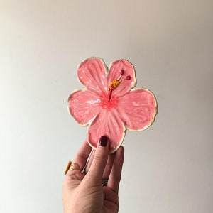 Ceramic bowl - Flower bowl - Hibiscus bowl