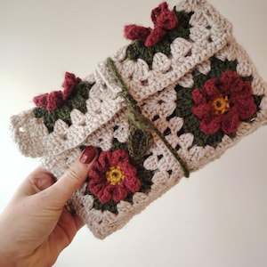 PDF Crochet Book Cover - Crochet Tutorial - PDF crochet in French Crochet Book Pattern