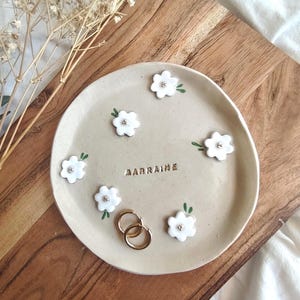 Customizable bowl - Ceramic empty pocket - Flower bowl - Personalized gift