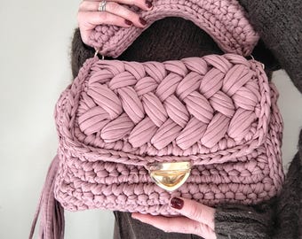 Bolso hecho a mano - Bolso tejido a mano - Bolso de crochet - Bolso premium - Bolso bandolera - Bolso de lujo - Bolso de noche