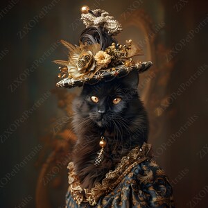 Custom Pet Portrait: Renaissance Cat or Dog Art (Digital Download)
