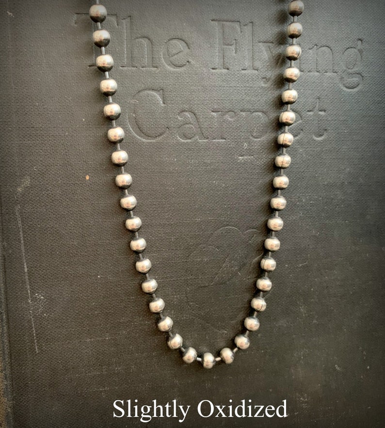 Solid Sterling Silver Ball Chain Necklace .925 Sterling Etsy