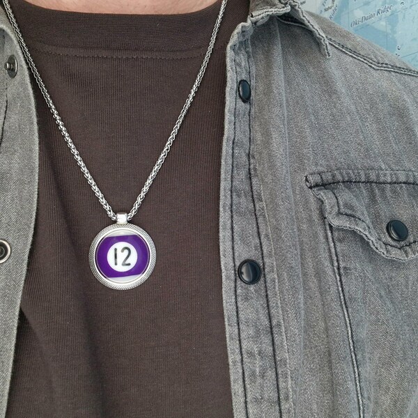 Pool ball necklace