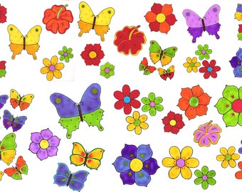 Flower Window Clings Flower Window Decoration Stickers 3 Sheets Red Pink Yellow Daisy Window Decals Adhesive Window Cling Spring Decoration Window Sticker Anti-Collision 3D Window Decorations Decal