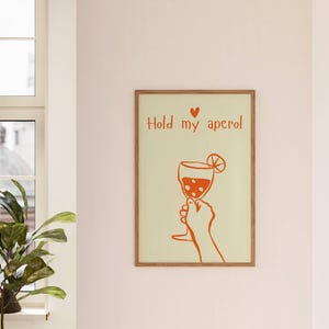 Arte mural de Aperol, arte de Aperol Spritz, impresión artística de Aperol, Aperol Spritz, regalo de Aperol, impresión de Aperol Spritz, arte mural de cócteles, póster de cócteles