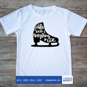 Patinage artistique SVG, paillettes et glace et tout ce qui est beau, fichier coupé, conception de patineur artistique, patinage sur glace, patineur sur glace, patine, patine, patinaje, sports