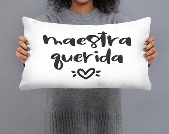 Maestra querida SVG, Spanish teacher gift, maestra gift, teacher appreciation, teacher holiday gift, maestra cut file, Silhouette