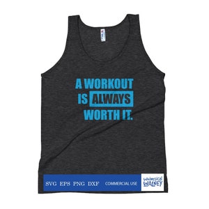 Um treino sempre vale a pena svg, mantra de treino, svg de fitness, motivação de fitness, presente para fãs de fitness, levantamento de peso, academia, arquivo de corte de silhueta