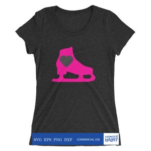 Figure skater SVG, figure skater transfer, love skating, ice skating, ice skate, skating PNG, ice skate silhouette, patinaje, cut file
