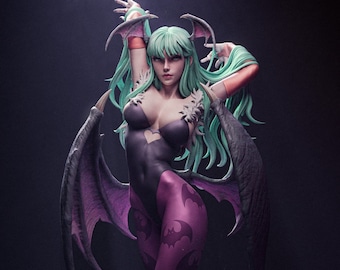 Morrigan Aensland Figure  Darkstalkers Statue  16k   Painted, Unpainted Garage Kit