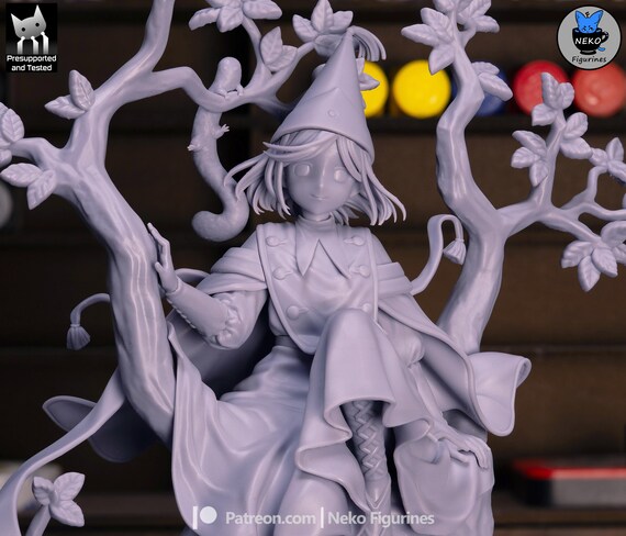 Coco . From Witch Hat Atelier Figure: Painted Unpainted Garage Kit