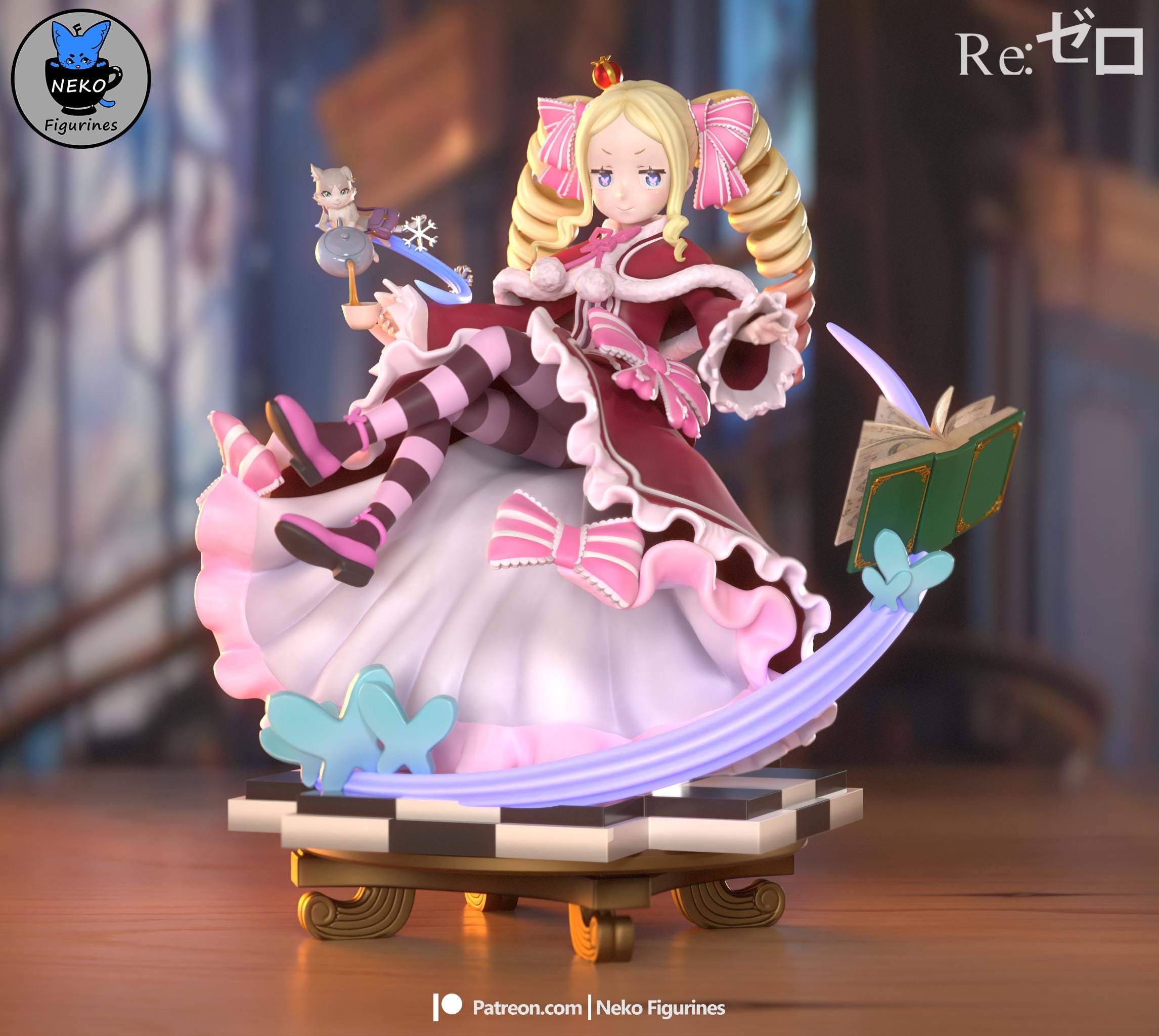 ベアトリス＆パック！Re:ゼロ ガレージキット（塗装済み・未塗装