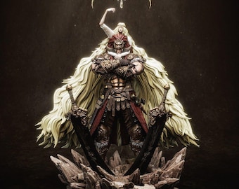 Elden Ring Consort Radahn with Miquella Figure  Garage Kit Assembly Kit 14 k Painted 1/10