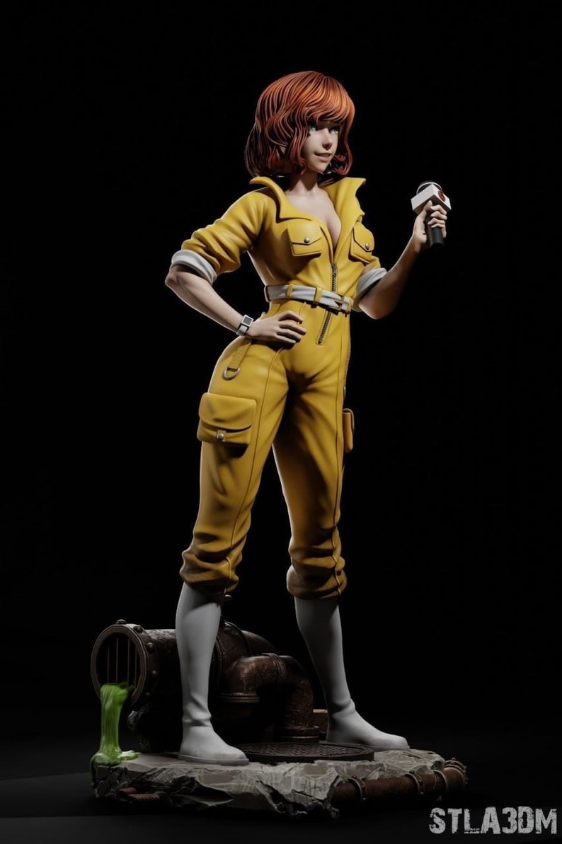 April O Neil Ninja Turtles Figure, Statue 8K Resin Unpainted Garage Kit Etsy