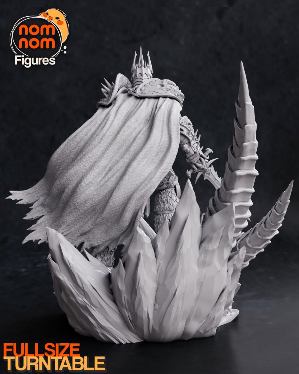 Arthas Lich King Resin Figure: Unpainted Painted Wow Game Statue