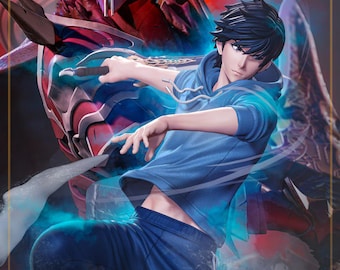 Sung Jin-woo i Igris Resin Statue: Solo Leveling Anime Figure