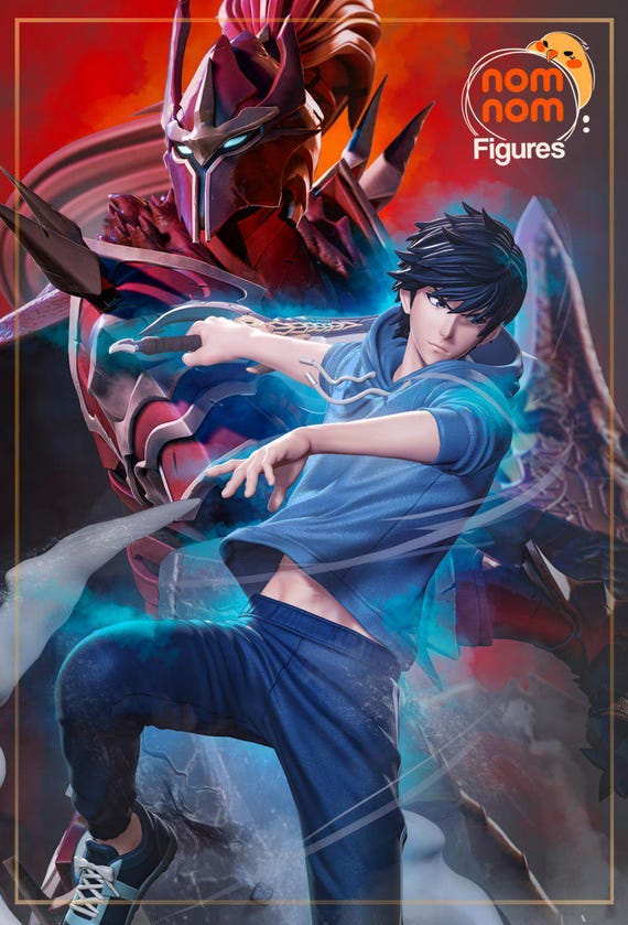 Sung Jin-woo & Igris Resin Statue: Solo Leveling Anime Figure