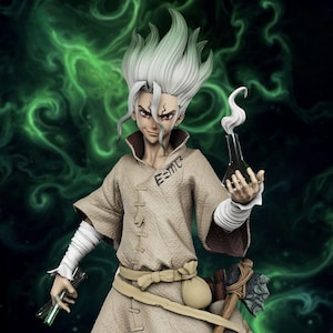 Dr. Stone, Senku Ishigami-figur: Omålad garagebyggsats