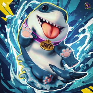 Jeff the Land Shark  Figure, Statue Resin Unpainted Garage Kit 14 k Print Quality(us  ddp)