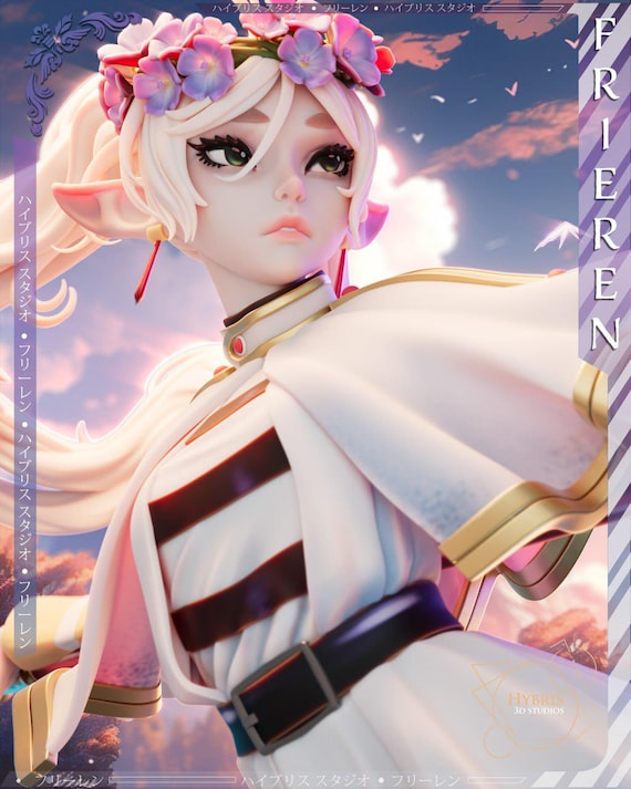フリーレンフィギュア：旅の終わりの彼方、塗装済み未塗装レジン製
