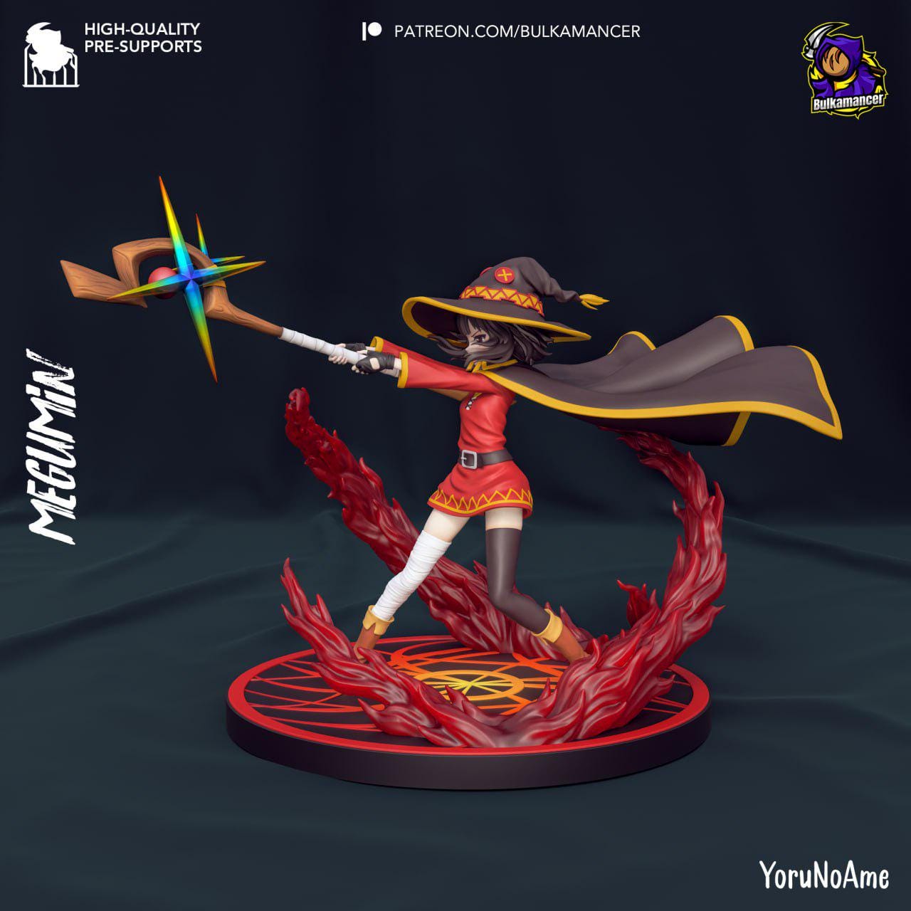 Megumin Figure: Konosuba 14K Resin, Painted/unpainted Model Kit