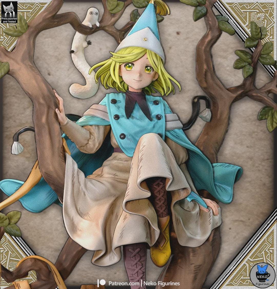 Coco . From Witch Hat Atelier Figure: Painted Unpainted Garage Kit