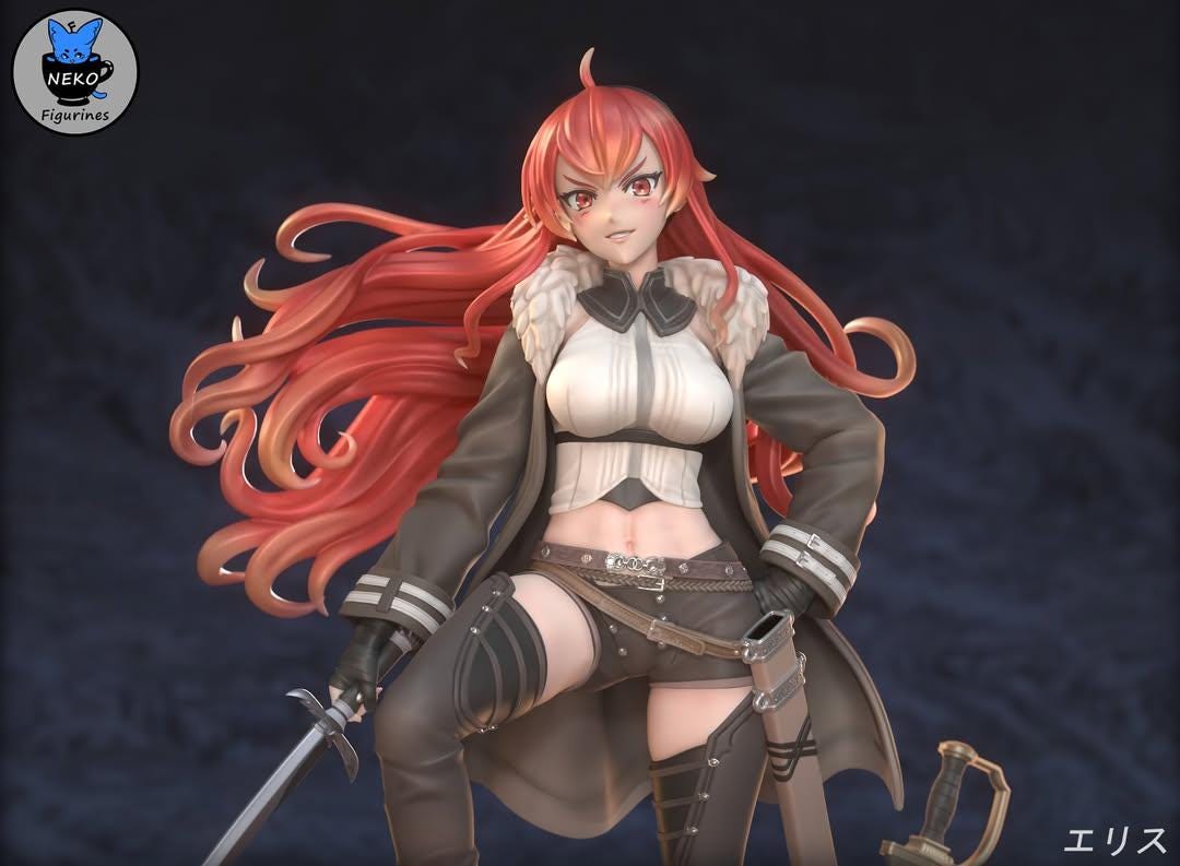 Figurine d'anime Mushoku Tensei Jobless Reincarnation, fille sexy, Eris Boreas Greyrat, modèle à collectionner, jouets beurre, 18cm / Figurines d'action et jouets