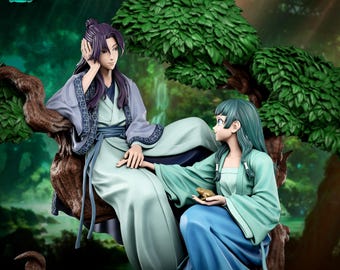 Maomao & Jinshi : Apothecary Diaries Figur Statue Bemalt Unbemalt Garagen Kit