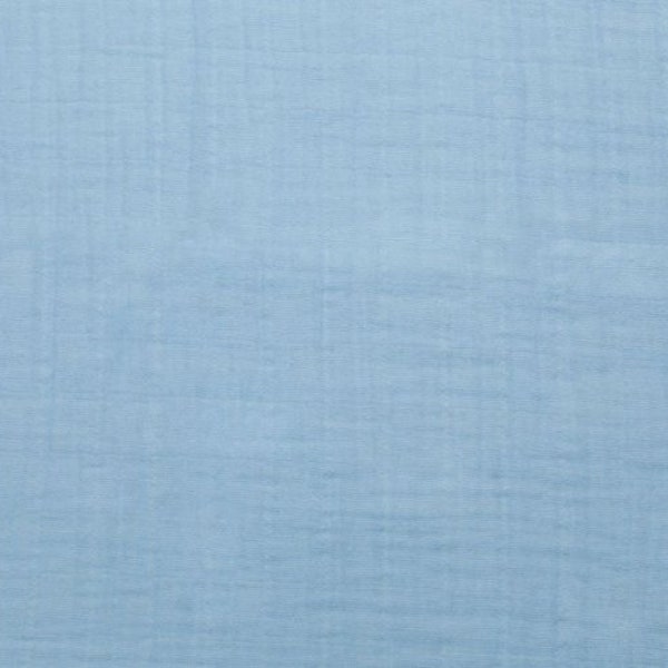 Muslin Fabric/ Cotton double gauze by the 1/2 yard or yard/  Embrace Shannon Fabrics Sky Blue