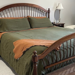 Custom Muslin Bedding, 4 layer gauze, Twin, Full, Queen, King size - breathable cotton bedding