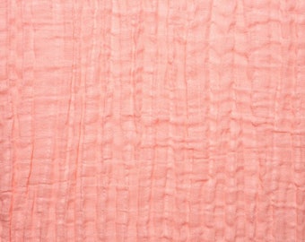 Double Gauze Fabric/ Cotton Gauze/  Embrace Shannon Fabrics CORAL