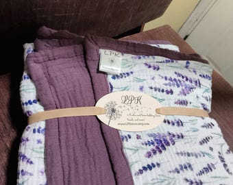 Adult Muslin Bedding. 12 choices. Adult Throw blanket size. 4 layer gauze.