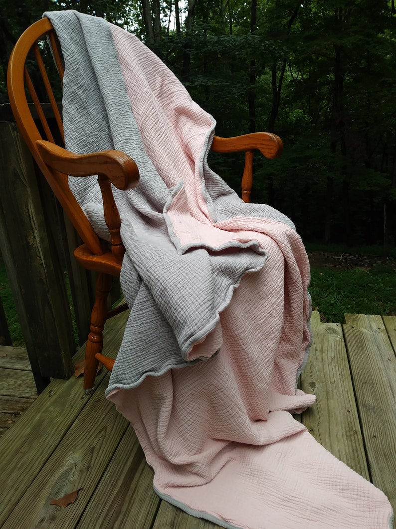 Muslin Blanket for Adults Throw or Twin Full Queen King 4 Etsy