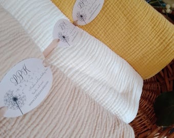 LPK - Quick Ship Muslin Adult Blanket. Super light and airy. Folds up small.