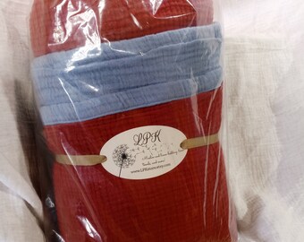 Muslin Throw for Adults, light and breathable, 4 layer gauze. Great for hot natured folks