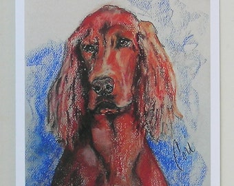 Irish Setter Dog Art Note Cards By Cori Solomon