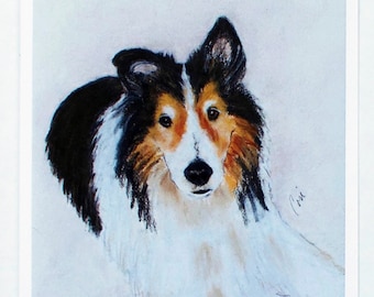 Shetland Sheepdog Sheltie Dog Art Note Cards By Cori Solomon