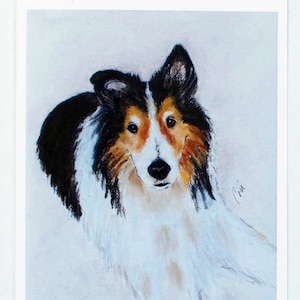 Shetland Sheepdog Sheltie Dog Art Notitiekaarten door Cori Solomon