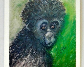 Monkey Art Note Cards By Cori Solomon