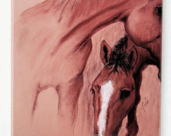 Horse Art Tile Coaster Trivet By Cori Solomon