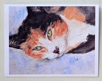 Calico Cat Art Note Cards By Cori Solomon