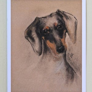 Cartes de correspondance Doxie Teckel Dog Art par Cori Solomon