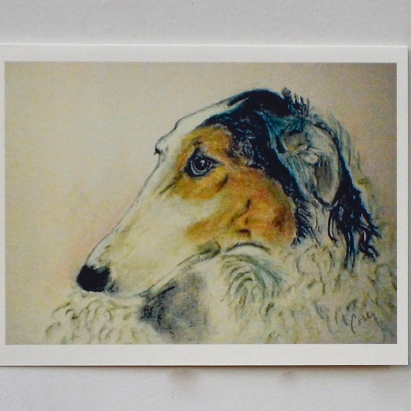 Borzoi Dog Art Note Cards Russian Wolfhound By Cori Solomon