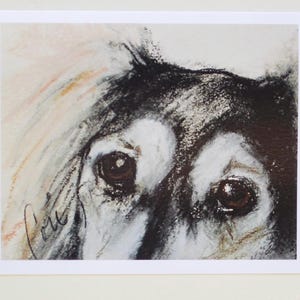 Biglietti d'auguri con l'arte del cane Grizzle Saluki di Cori Solomon
