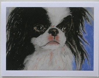 Japanese Chin Dog Art Note Cards By Cori Solomon