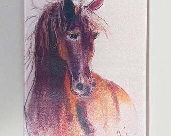 Bay Horse Art Glass Cutting Board By Cori Solomon