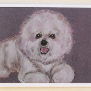 Biglietti d'auguri con l'arte del cane Bichon Frise di Cori Solomon