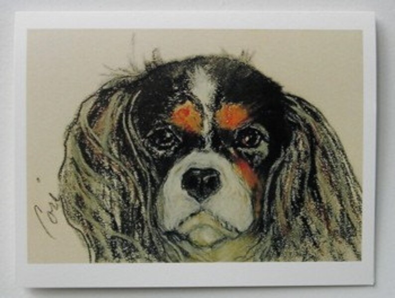 Cavalier King Charles Spaniel Dog Art Note Cards By Cori Solomon image 2