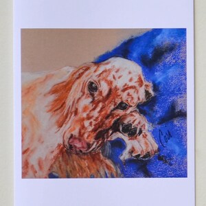 Scarlett English Setter Dog Art Note Cards By Cori Solomon